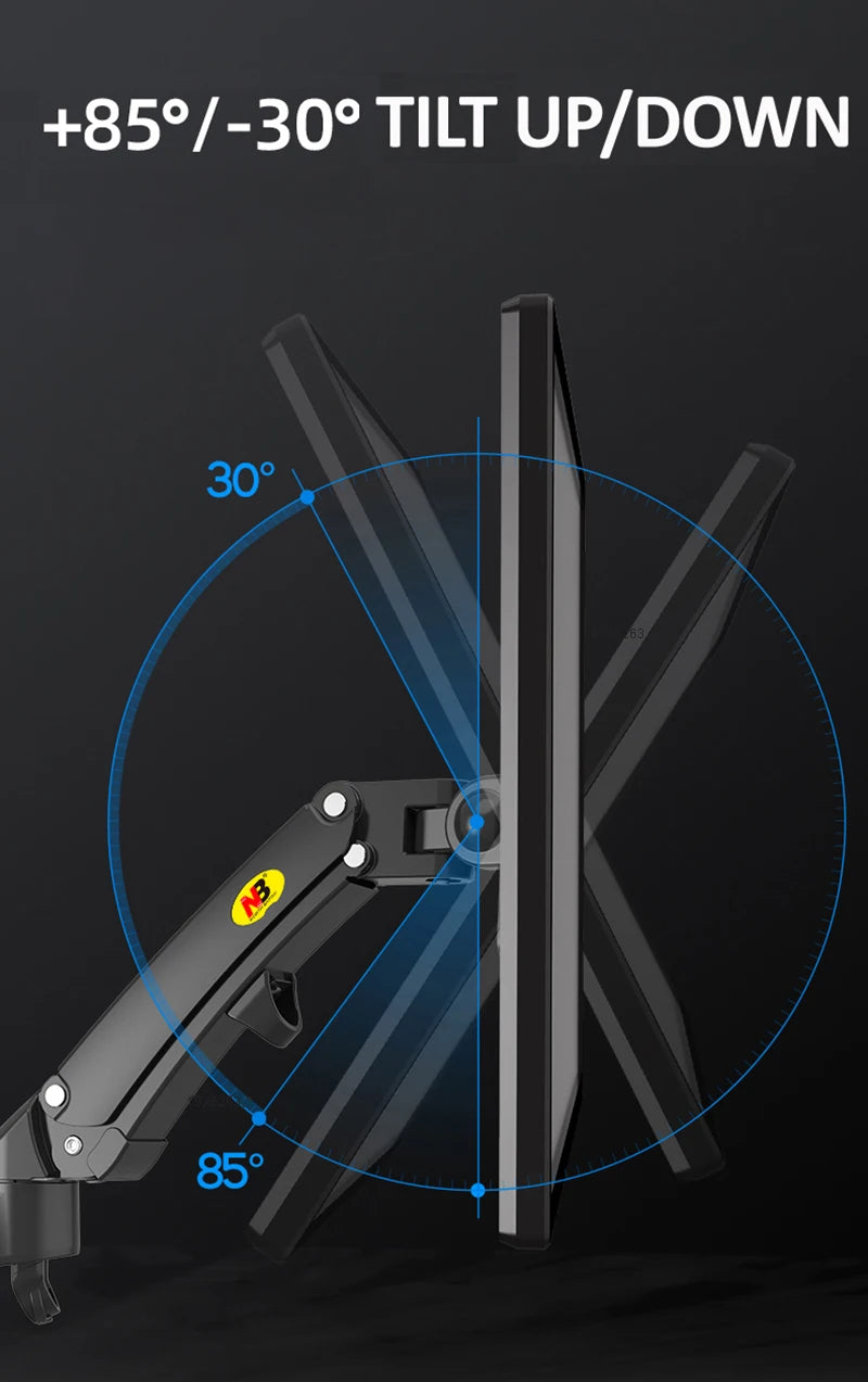 Ergonomic Floating Monitor Arm