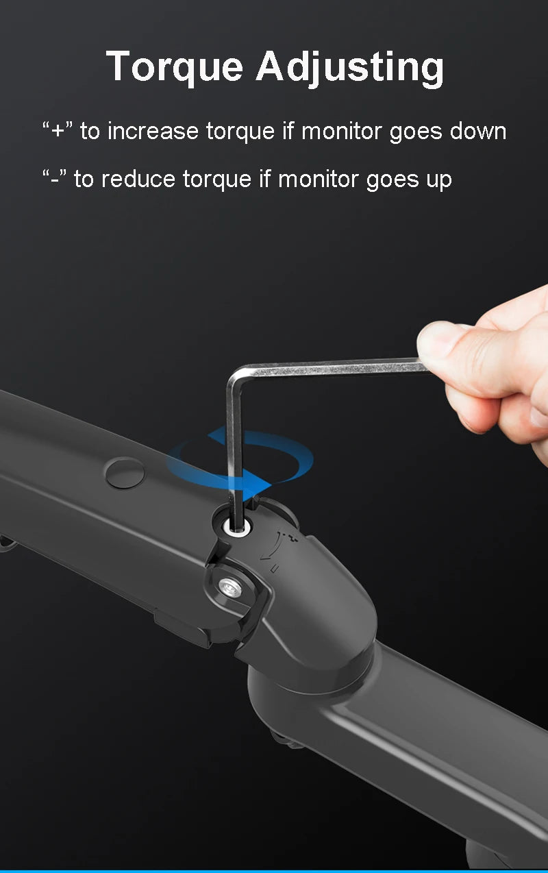 Ergonomic Floating Monitor Arm