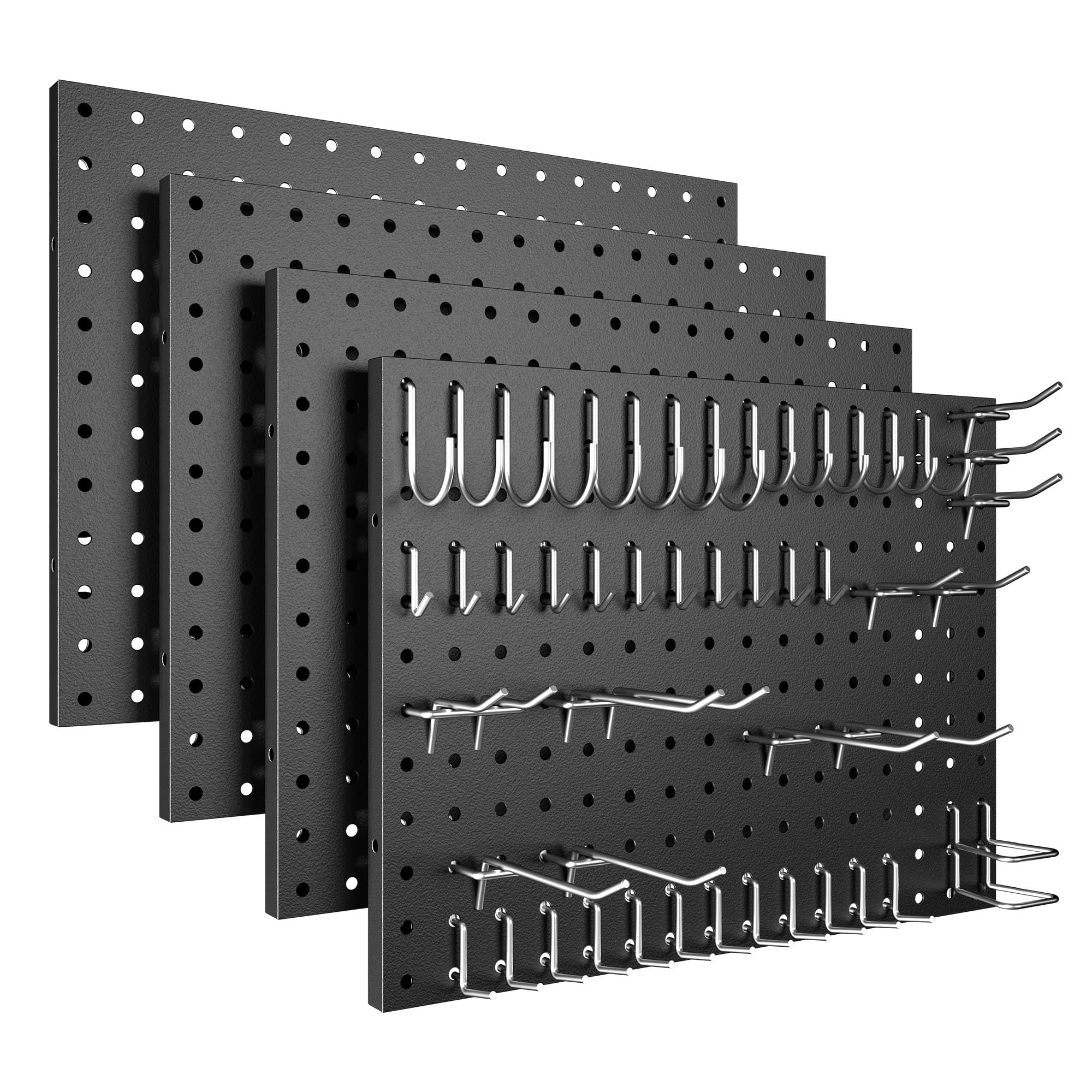 Modular Clamp-On Vertical Pegboard System