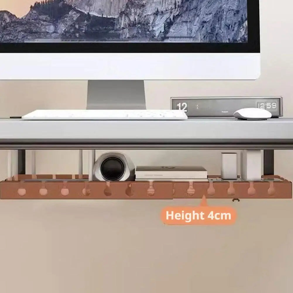 Zero-Drill Retractable Cable Management Tray