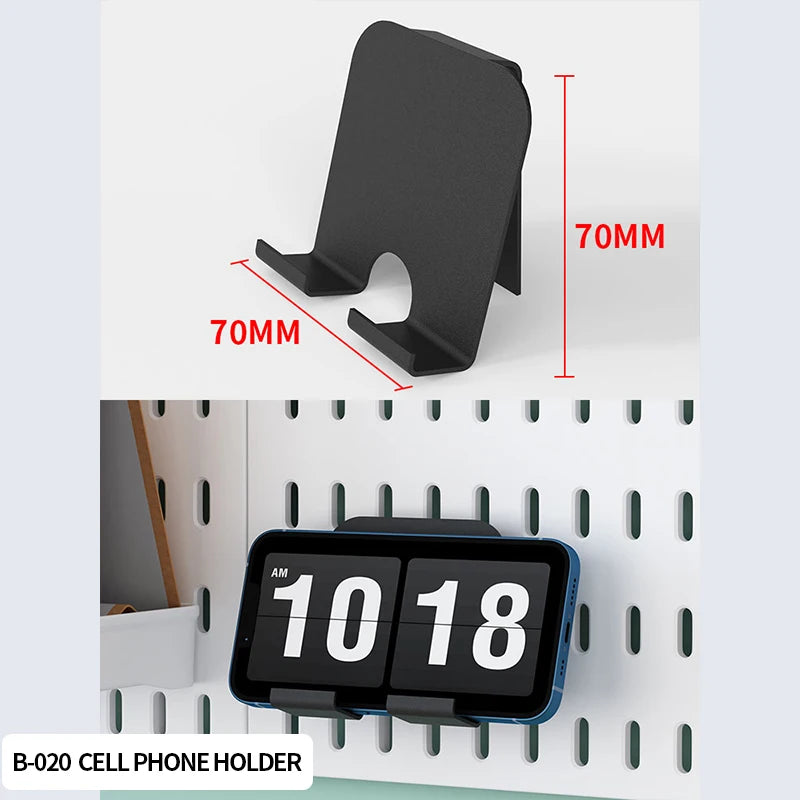 Modular Clamp-On Vertical Pegboard System