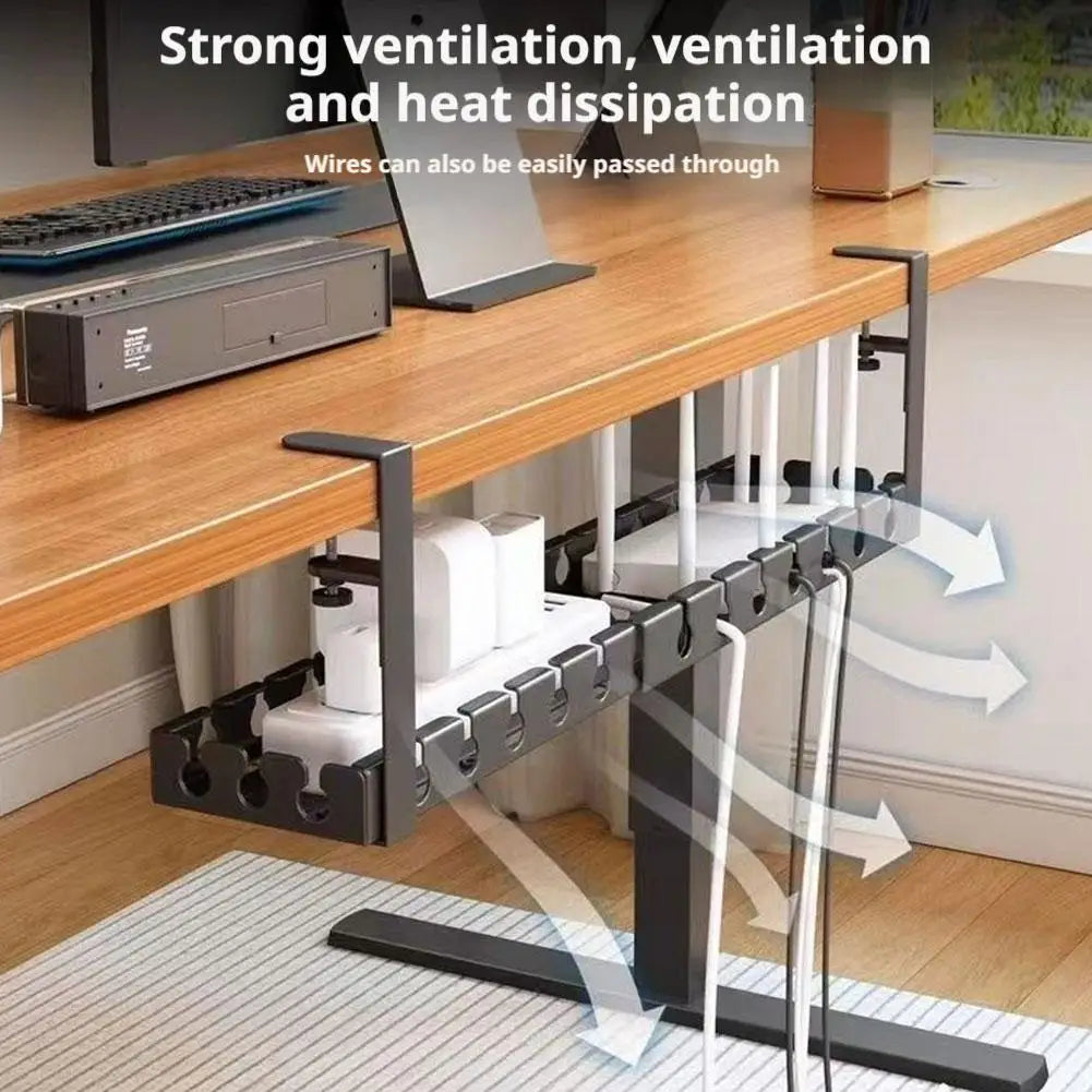 Zero-Drill Retractable Cable Management Tray