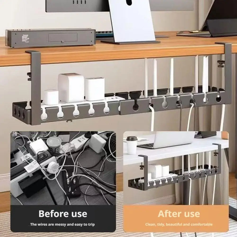 Zero-Drill Retractable Cable Management Tray