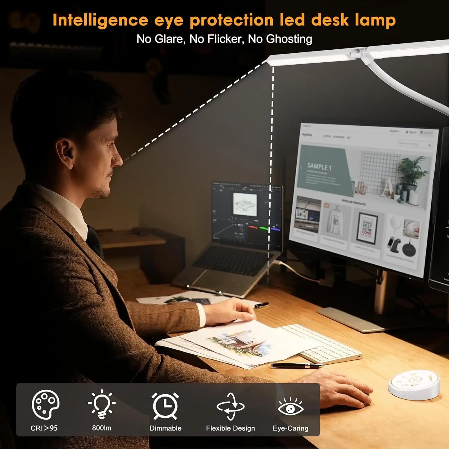 BetterDesk: Dual Monitor Light Bar