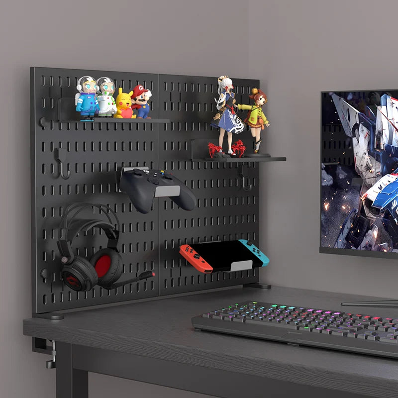 Modular Clamp-On Vertical Pegboard System