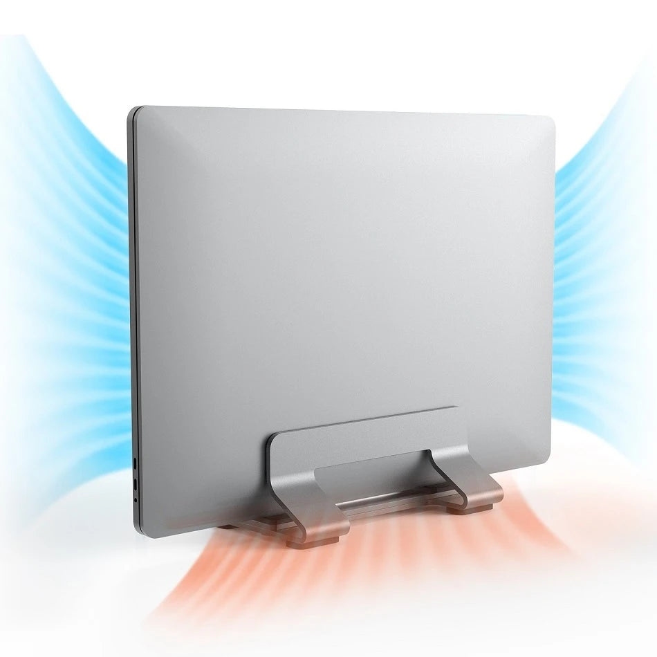 Premium Aluminum Adjustable Vertical Laptop Stand