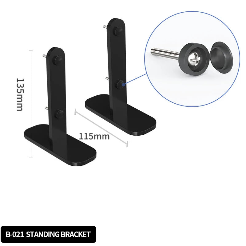 Modular Clamp-On Vertical Pegboard System