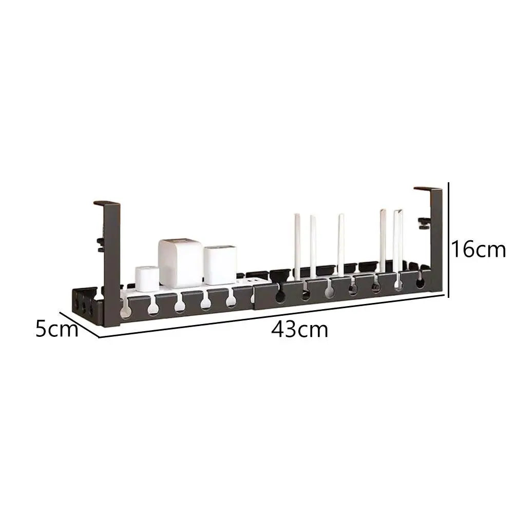 Zero-Drill Retractable Cable Management Tray