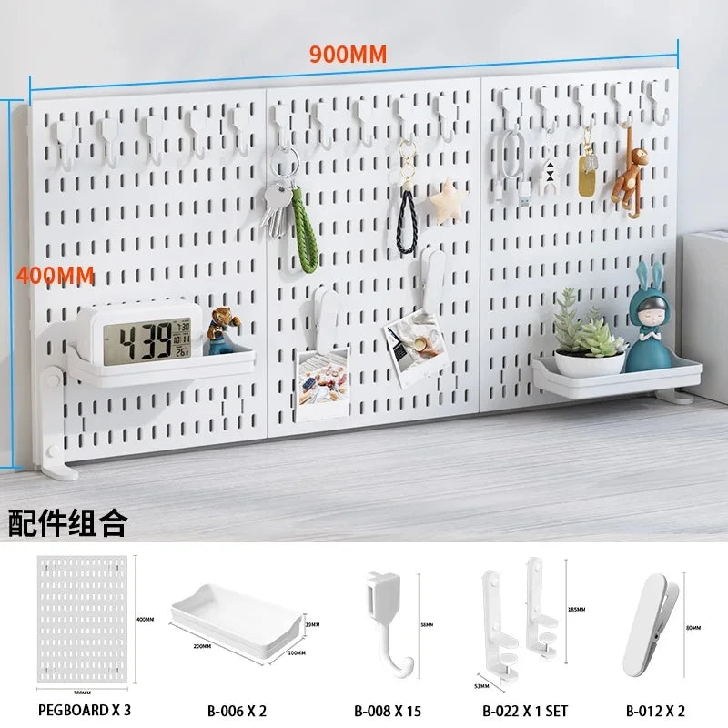 Modular Clamp-On Vertical Pegboard System