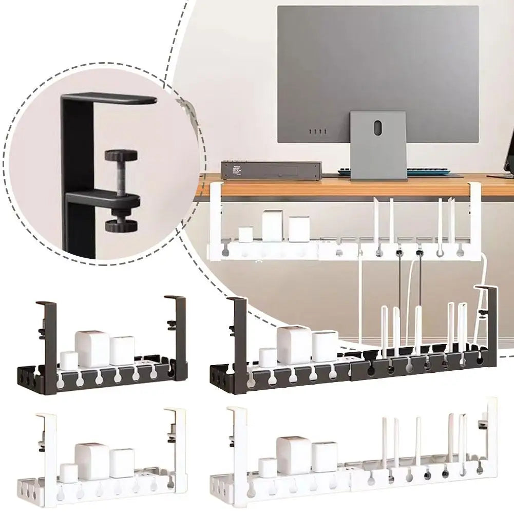 Zero-Drill Retractable Cable Management Tray