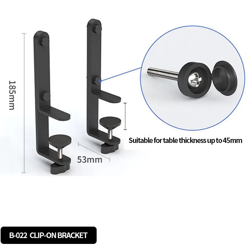Modular Clamp-On Vertical Pegboard System