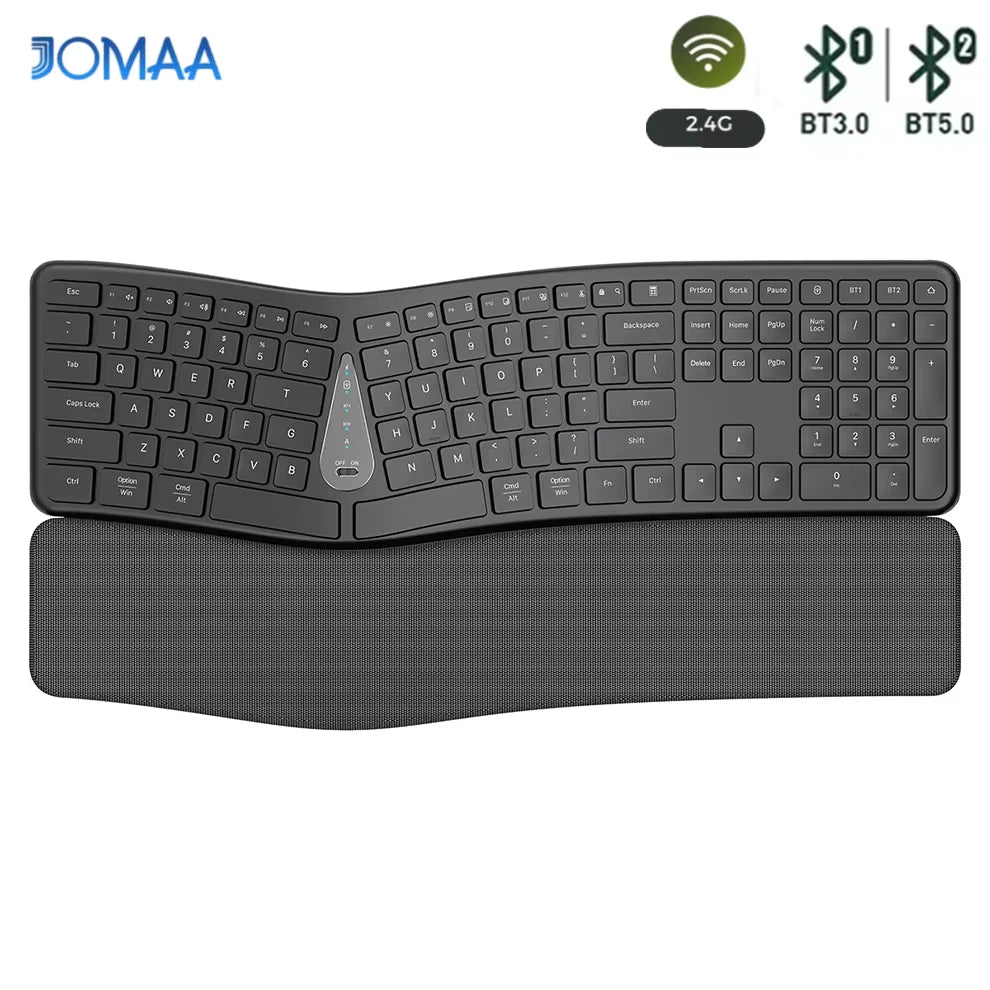 BetterDesk Wireless Ergonomic Keyboard