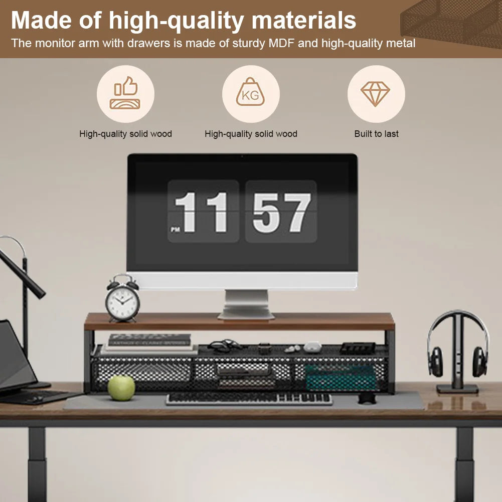Solid Walnut Monitor Riser