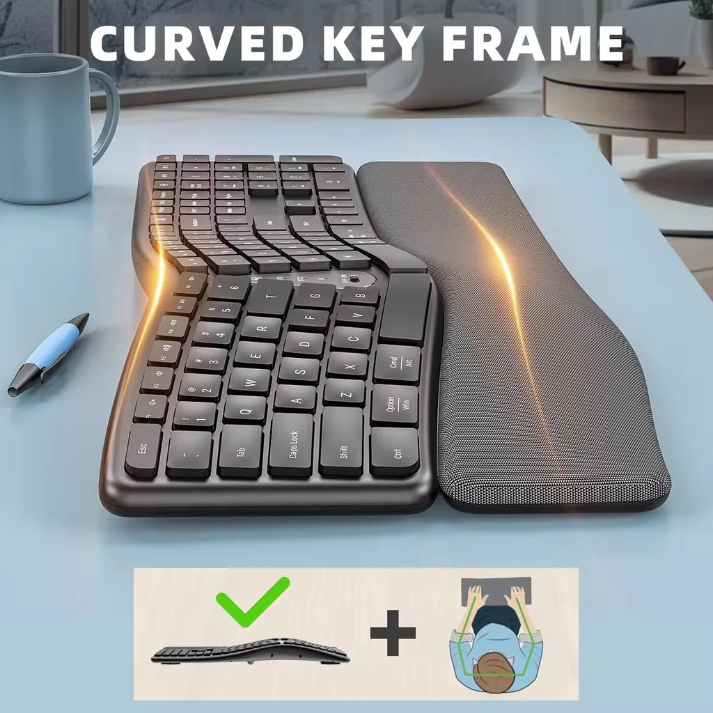 BetterDesk Wireless Ergonomic Keyboard