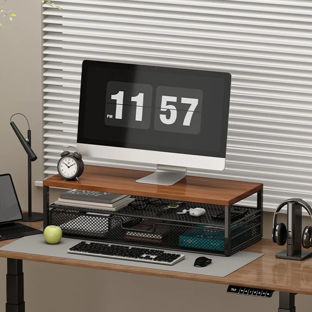 Solid Walnut Monitor Riser