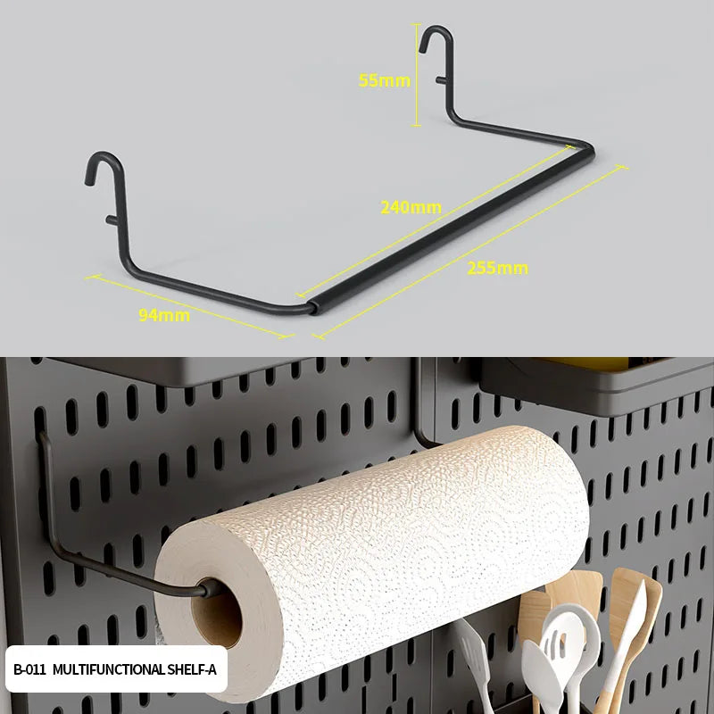 Modular Clamp-On Vertical Pegboard System