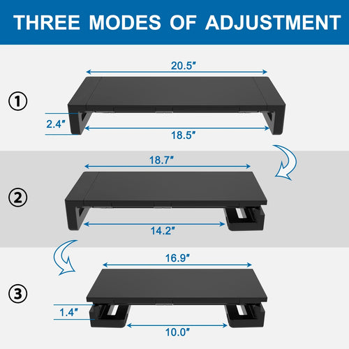 Adjustable Ergonomic Monitor Organizer