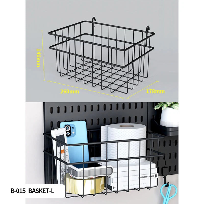 Modular Clamp-On Vertical Pegboard System