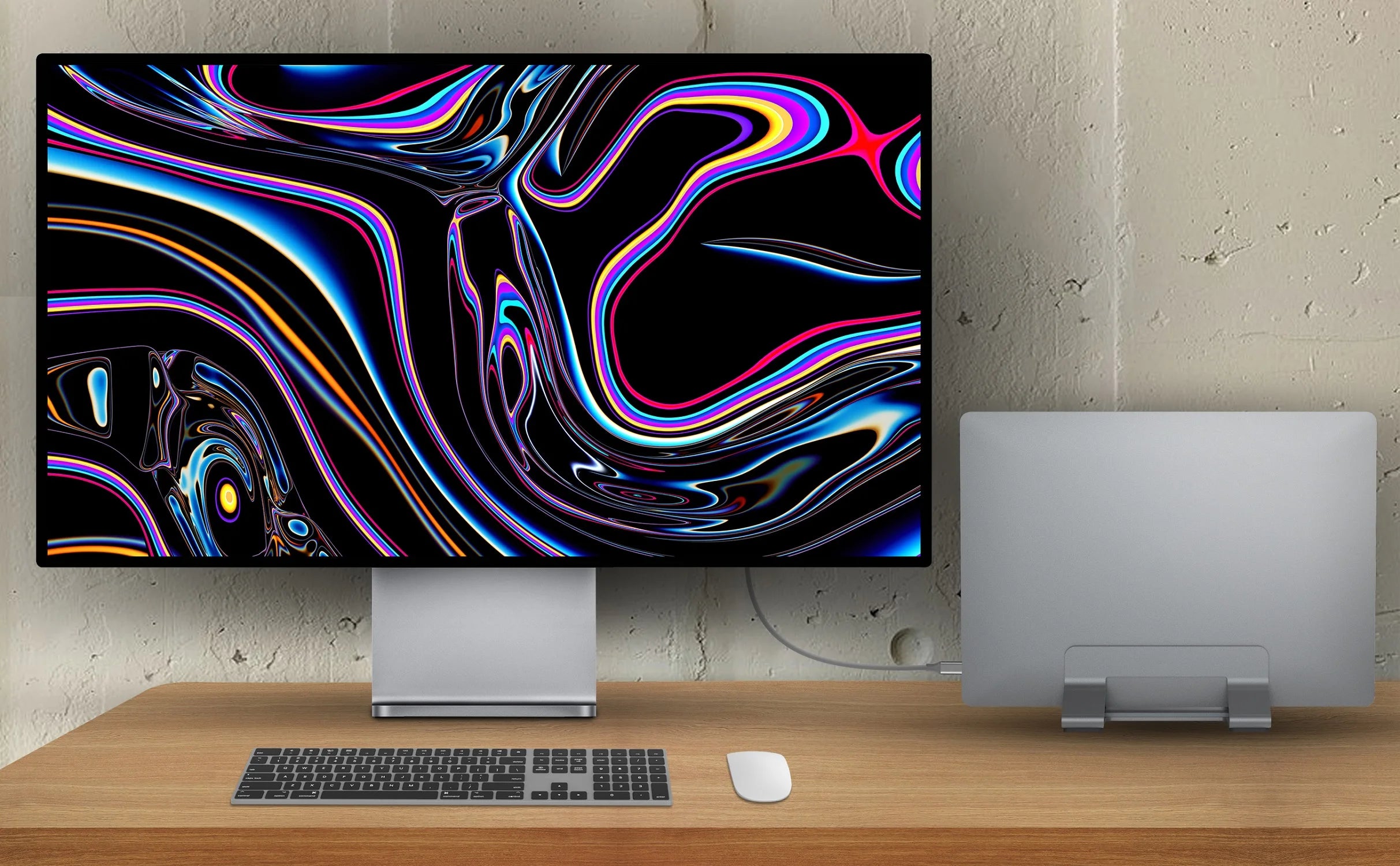 Premium Aluminum Adjustable Vertical Laptop Stand