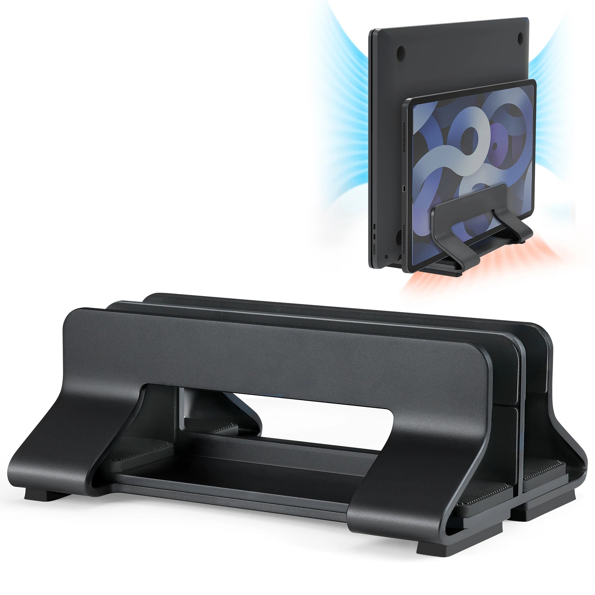 Premium Aluminum Adjustable Vertical Laptop Stand